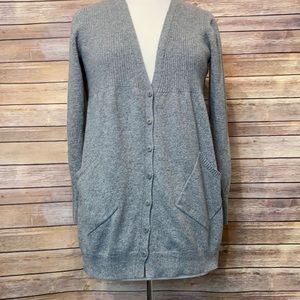 Eileen Fisher Wool/ Silk Blend Button up Sweater